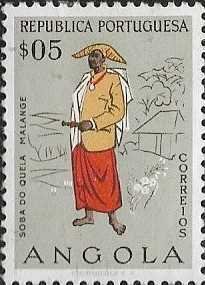 1956 Angola  Man of Malango SC#395 Used