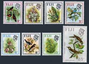 Fiji 306c-313a, 315a, 8 stamps wmk 314 sideways, MNH. Birds 1973.