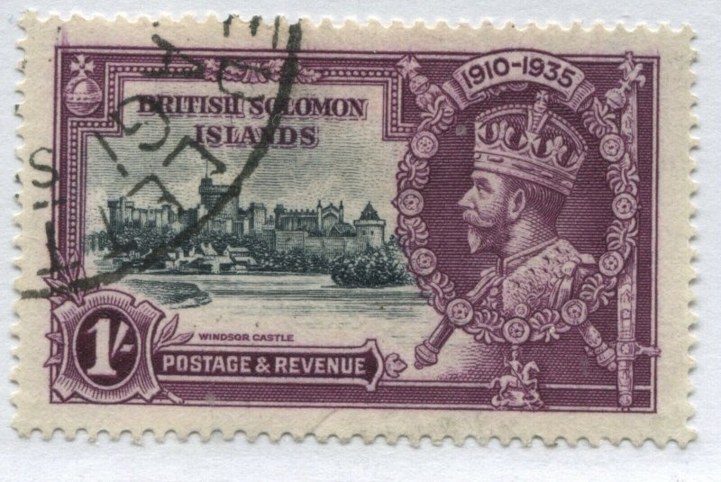   Solomon Islands KGV 1935 1/ Silver Jubilee used