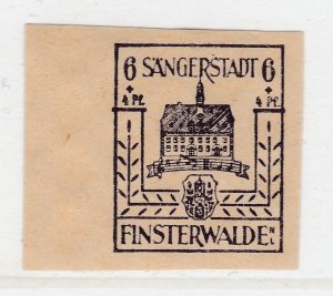 Finsterwalde WWII Germany World War II Local Stamp 1946 6+4pf MNH** A20P4F177-