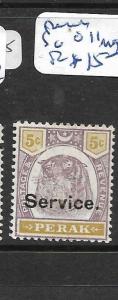  MALAYA PERAK (P0807B)  TIGER  5C SERVICE SG O11  MOG SCARCE WITH GUM