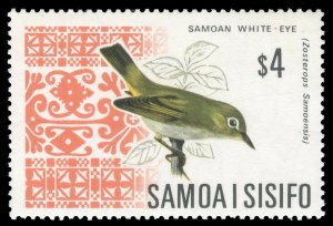 Samoa 1967 $4 Savaii White Eye superb mint never hinged. SG 289b.