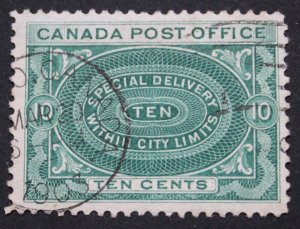 Canada 1898 Ten Cents Special Delivery SG S1 used