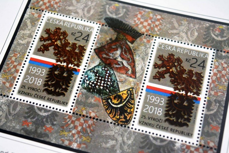 COLOR PRINTED CZECH REPUBLIC 2011-2020 STAMP ALBUM PAGES (70 illustrated pages)