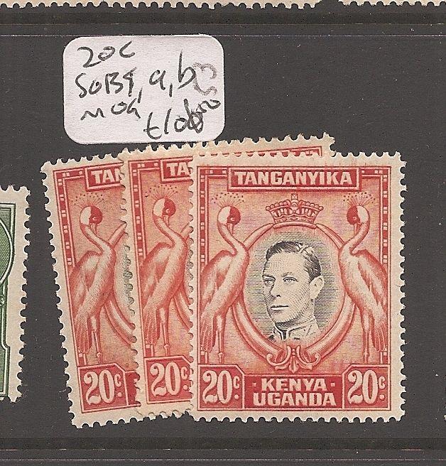 Kenya, Uganda and Tanganyika 20c SG 139, 139a-b MOG (3cfl)