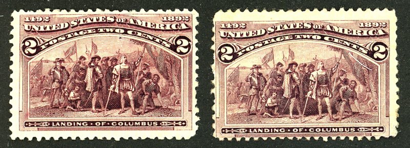 U.S. #231 MINT SET OG HR THINS