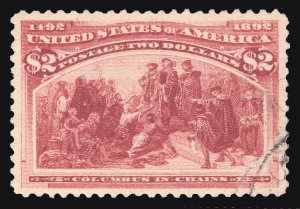 MOMEN: US STAMPS #242 USED VF/XF LOT #79416*