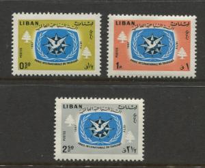 Liban - Scott 448-450 - General Issue -1968 - MNH - Short Set of 3 Stamps