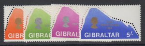 GIBRALTAR, Scott 222-225, MNH