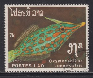 Laos 821 Oxymocanthus Longirostris 1987