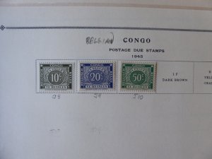 Belgium Congo 1941-1971 Stamp Collection on Alb Pgs