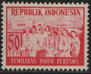 INDONESIA, 412, MNH, 1955, VOTERS