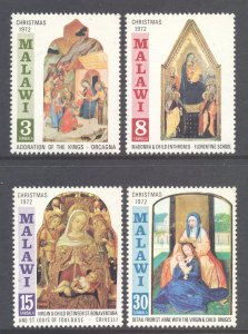 Malawi Scott 195/198 - SG424/427, 1972 Christmas Set MH*