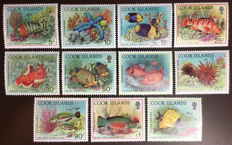 Cook Island 1992 Marine Life Definitives Set MNH