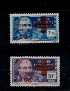 French Equatorial Africa Sc B10-11 MNH Set of 1943 - HM08