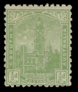 AUSTRALIA - South Australia EDVII SG293a, ½d yellow-green, M MINT.