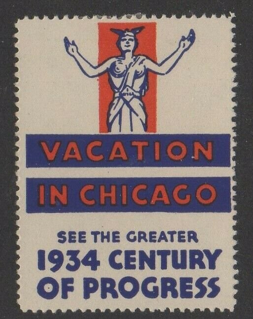 USA 1934 World's Fair Vacation in Chicago A Century of Progress MLH OG