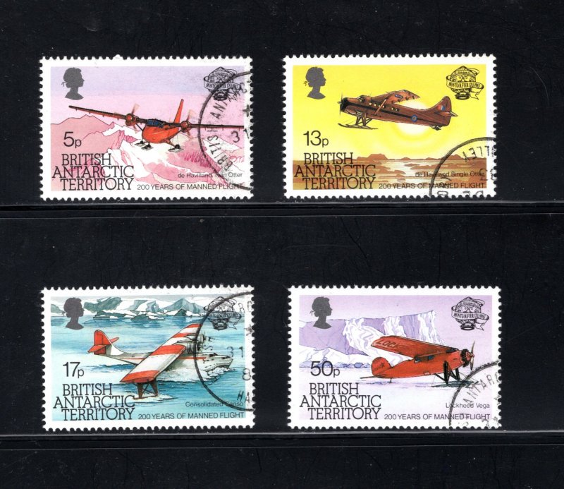 British Antarctic Territory#117-120,  VF, Used, CV $3.45  ...0790028