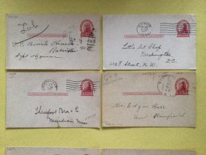 United States Washington Surcharge 1920 used postal cards postcards Ref 66765