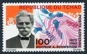 Chad C25,MNH.Michel 148. Dr.Albert Schweitzer,medical missionary,musician,1965.