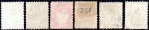 1908 Zanzibar Sg 225/231 Short Set of 6 Values Fine Used