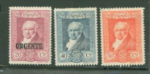 Spain #391/394-5 Unused Single