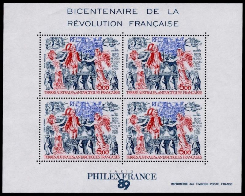 French Antarctic Territory C107 MNH Ship, French Revolution Bicentennial