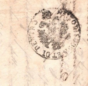 LEVANT Smyrna Letter *DISINFECTED* Semlin BOHEMIA Eagle Cachet 1834 Cover MA977