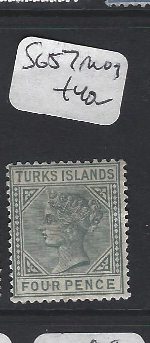 TURKS ISLANDS (P1805BB)  QV   4 D  SG 57     MOG