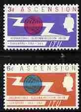 ASCENSION IS. - 1965 - I.T.U. Centenary - Perf 2v Set - MNH