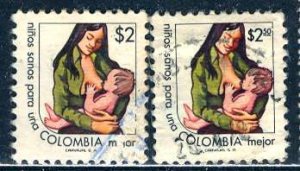 Colombia; 1977-1978: Sc. # 856-857:  Used Cpl. Set