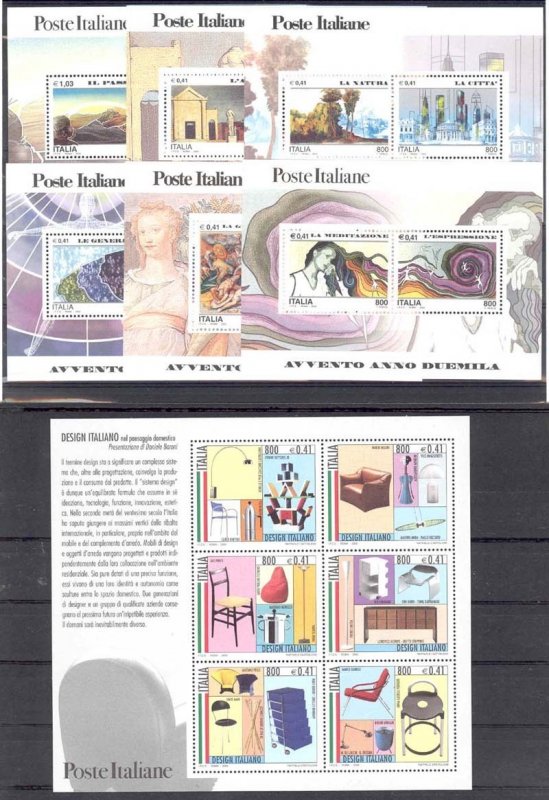 2000 - ITALY - YEAR COMPLETE SET SC# 2323-2383 - MNH  **