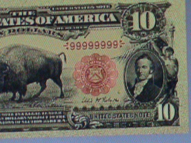 ​UNITED STATES-1901-CAT.185-BUFFALO 24K- GOLD REPLICA $10-VF-EST. $65-LAST ONE