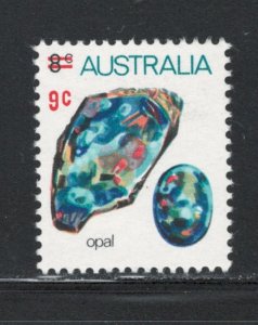 Australia 1974 Surcharge 9c on 8c Scott # 580 MH