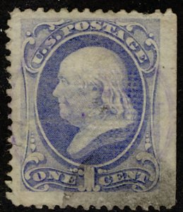 #134  Scott CV $350  #134A VF/XF JUMBO, straddle margin copy, I grill, nice s...