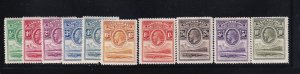 Basutoland Scott # 1 - 10 VF lightly hinged set nice colors cv $ 370 ! see pic !