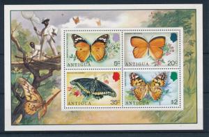 [32801] Antigua 1975 Butterflies Schmetterlingen Papillons  MNH Sheet
