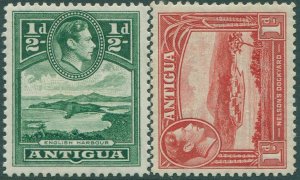 Antigua 1938 SG98-99 Scenes KGVI MLH