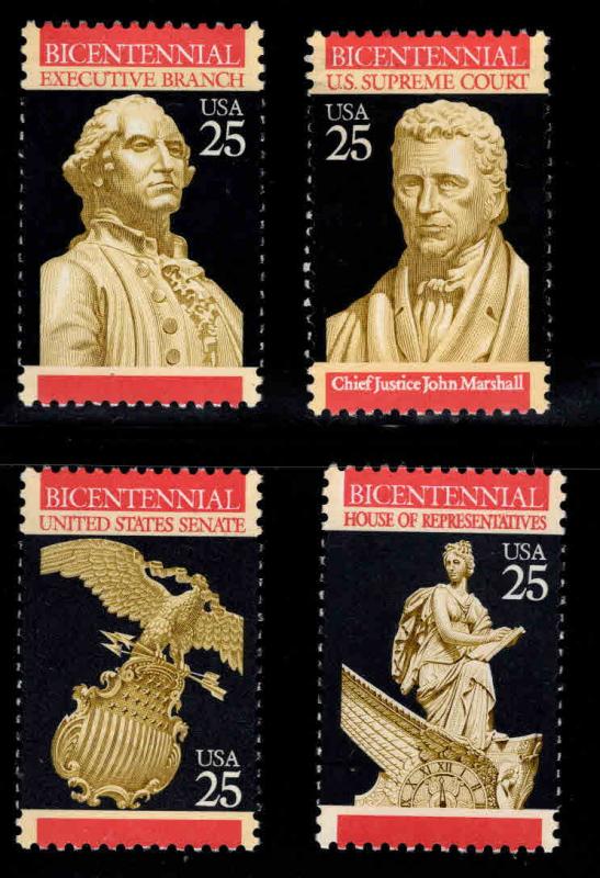 USA Scott 2412-2415 MNH** US constitution bicentennial set