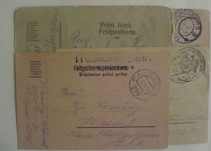 AUSTRIA F/P-POLNI 1916X2#296,KASSA 1918,MAHR SCHONBERG 1916