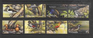 BIRDS-GRENADA #2910a-h MNH