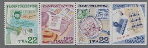 United States #2201a (2198-2201) MNH VF Strip of 4 Stamp Collecting