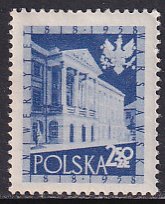 Poland 1958 Sc 815 Warsaw University Casimir Palace 140th Anniversary Stamp MH