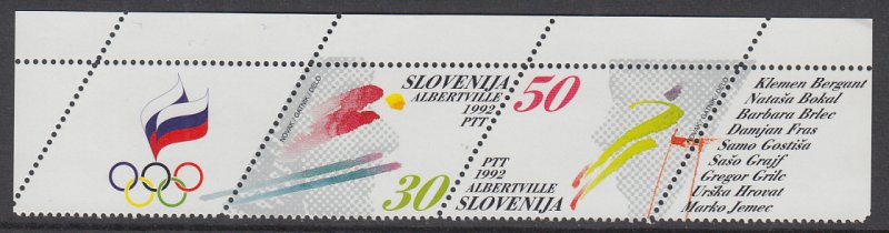 Slovenia 134 Winter Olympics MNH VF