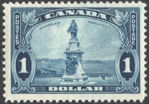 Canada SC#227 $1.00 Champlain Monument, Quebec (1935) MNH*