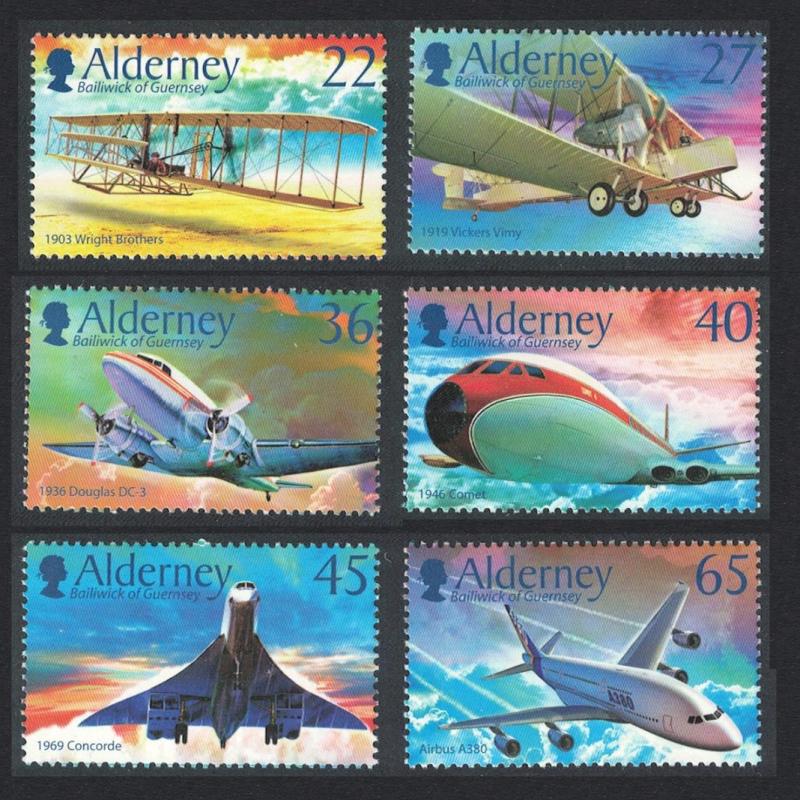 Alderney Centenary of Powered Flight 6v SG#A204-A209