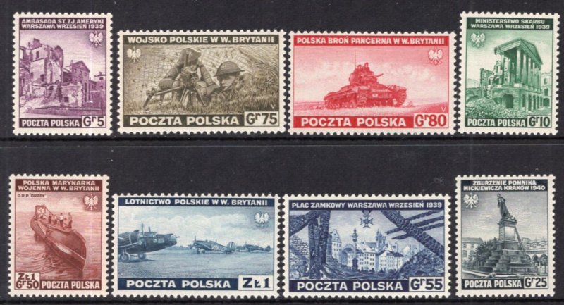 Poland 3K1-3K8 MNH VF