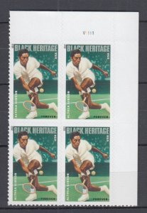 ​USA Sc#4803 Black Heritage Althea Gibson Plate Block of 4 stamps  MNH