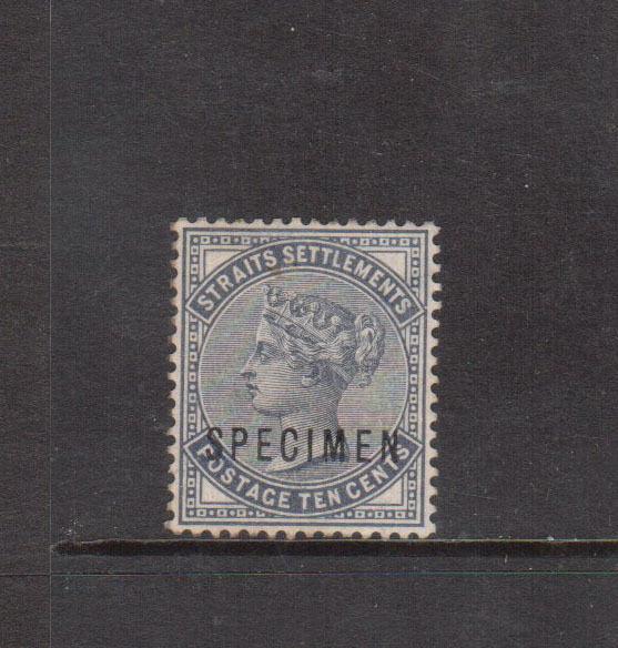 Straits Settlements #39s (SG #49s) Extra Fine Mint With Specimen Overprint