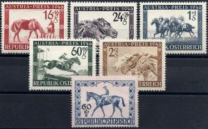 1946 Austria Horses, Racing-Horses, Jockey, VF/MNH! CAT 26$